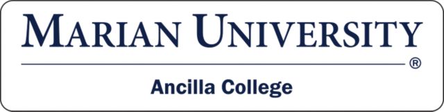 Marian Medium Decal Ancilla College Horizontal - ONLINE ONLY