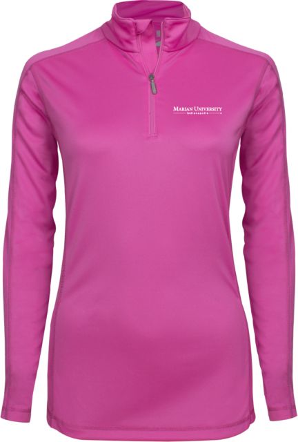 Marian Ladies Syntrel Interlock 1/4 Zip Primary Mark - ONLINE ONLY